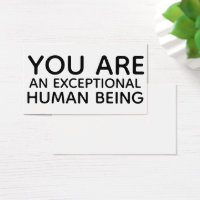You're An Exceptional Human Being Gift Tag Insert