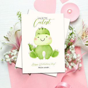 You're are the Cutest Dinosaur Valentine's day Holiday Card
