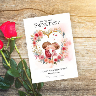 You're are the sweetest friend Valentine's day Holiday Card