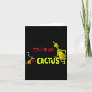 Youre As Cuddly As A Cactus Quote Card