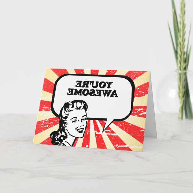 YOU'RE AWESOME CARD (Front)