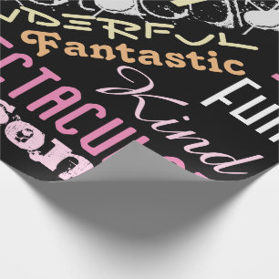 You're Awesome! Name Words Fun Gift Wrap