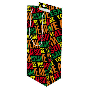 You're Awesomesauce! World Compliment Day Wine Gift Bag
