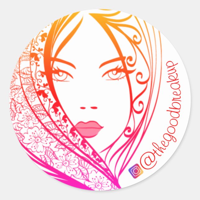 You're Beautiful Classic Round Sticker (Front)