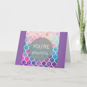 You're Beautiful Thank You Card