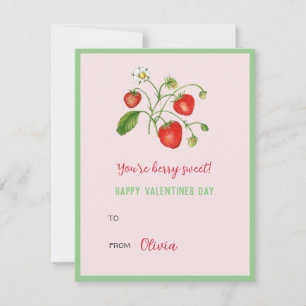 You're berry Sweet Happy Valentines day Mini Note Card