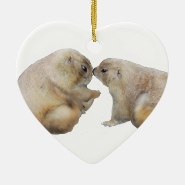 You're blessed groundhogs ceramic ornament (Front)