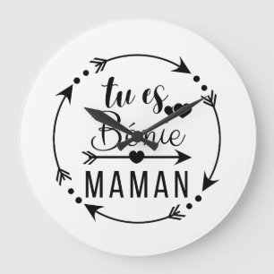 You're blessed mom, dad, mom, mommy large clock