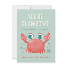 You're Clawsome Valentine's Day Card