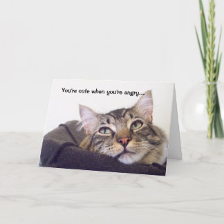 You're cute when you're angry... card