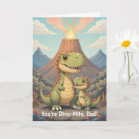 Youre Dino Mite Dad Cute Volcano Dinosaur Fathers