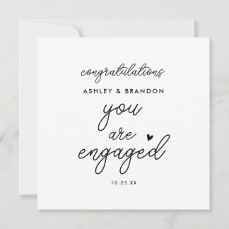 You're Engaged Congratulations Engagement Card