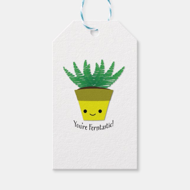 You're Ferntastic Fern Gift Tags (Front)