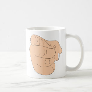 You're Fired Finger Coffee Mug