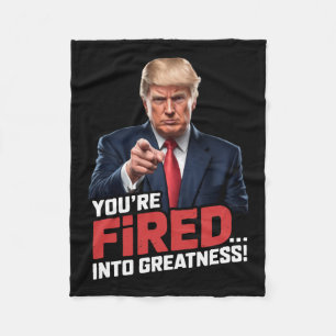 You're Fired Into Greatness!  Fleece Blanket