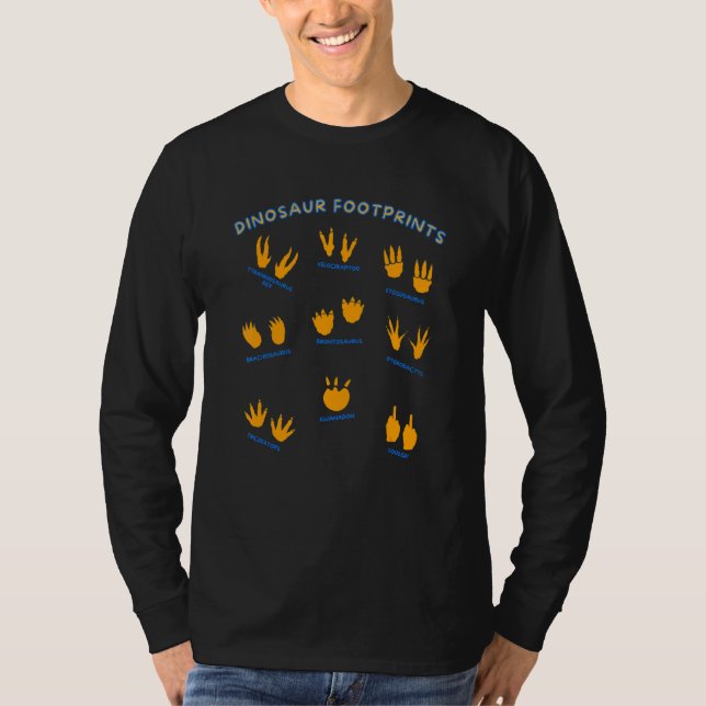 You're Fooled Wrong Dinosaurs Paws Footprints Note T-Shirt (Front)
