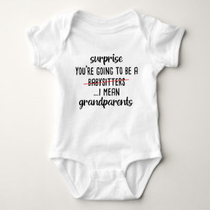 you're going to be a babysitters i mean grandpa  baby bodysuit