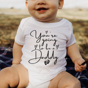 You're Going To Be a Daddy Baby Announcement  Baby Bodysuit