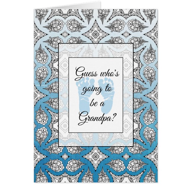 You're going to be a Grandpa Announcement card (Front)