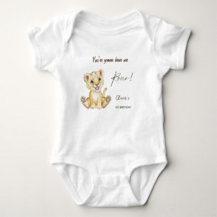 You're gonna hear me roar 1st Birthday Baby Bodysuit