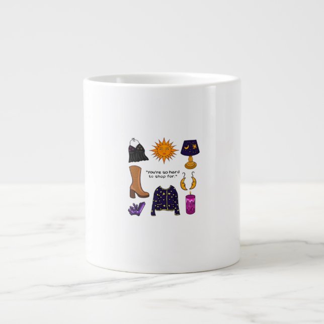 Youre Hard To Shop For Whimsigoth Aesthetic Classi Large Coffee Mug (Front)