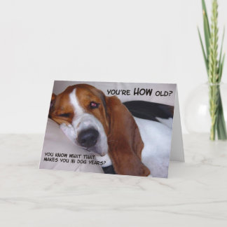 You're how old? card