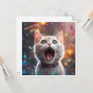 You're How Old? Flat Card