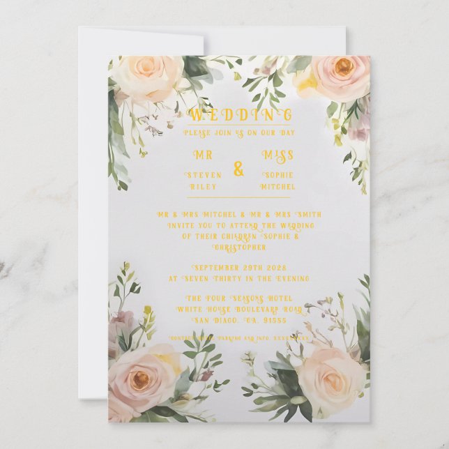 You're Invited: A Celebration of Love Invitation (Front)