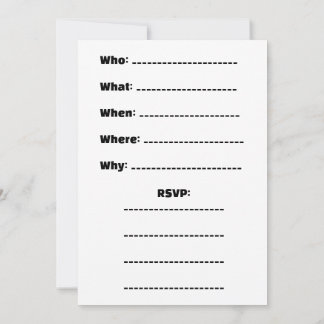 "You're Invited. Are You Comin' or Not?" Invitation