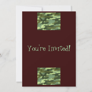 You're Invited!-Camo Design Invitation