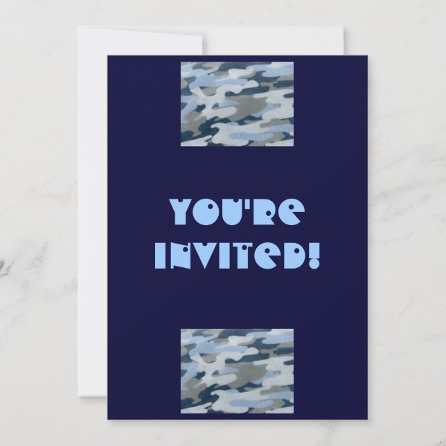You're Invited!-Camo Look Invite (Front)