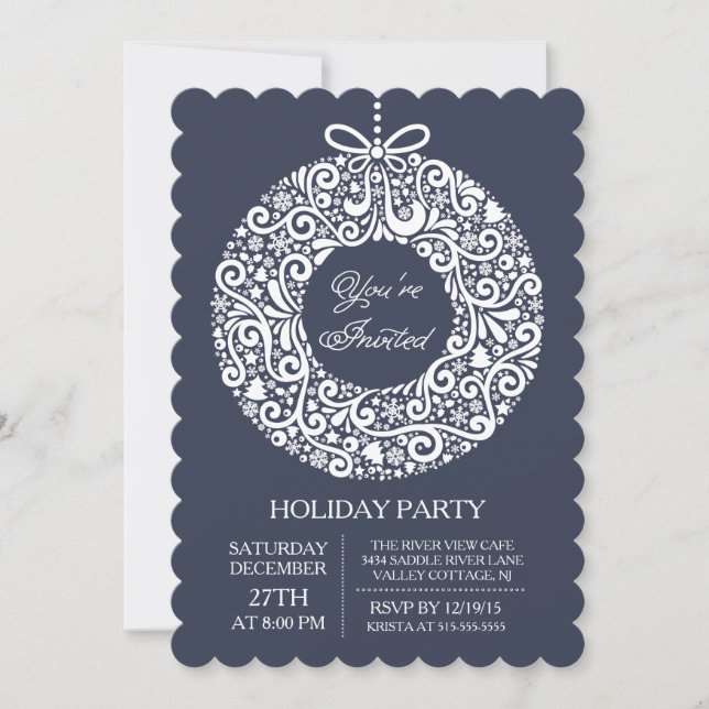 You're Invited Christmas Ball Holiday Party Invitation (Front)