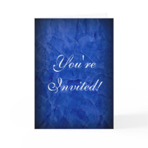 You're Invited! Dramatic Blue Stucco
