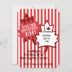 You're Invited, Eh! Canada Day Invitation