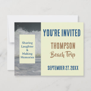You're Invited Family Beach Trip Coastal Reunion Invitation
