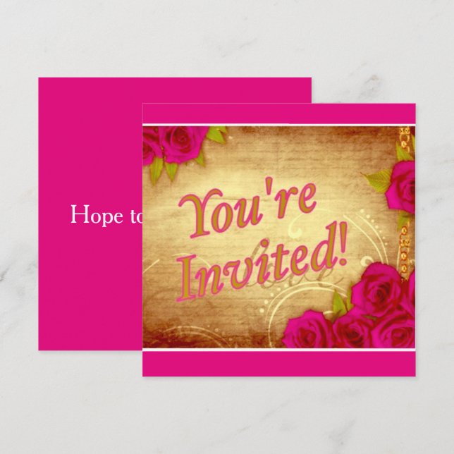 "You're Invited!" Invitation (Front/Back)