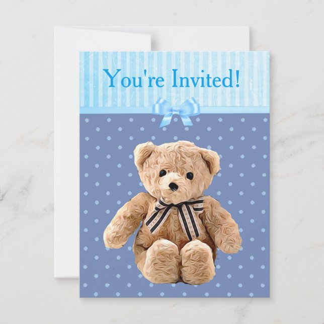 You're Invited, It's a Boy Baby Shower Invitation (Front)