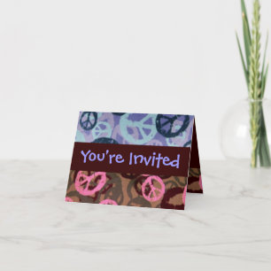 You're Invited-Peace Signs Invitation