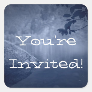 You're Invited Square Sticker