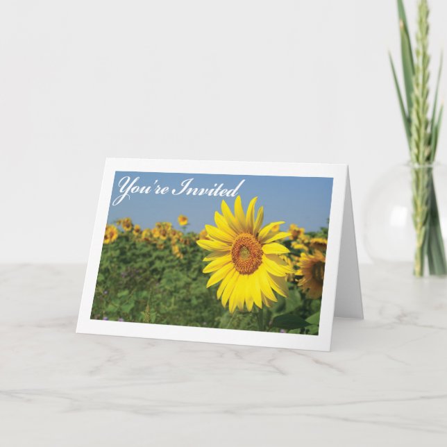 Youre Invited Sunflower Invitation (Front)