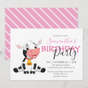 You're Invited to a "Holy Cow" Birthday Party! Announcement