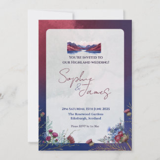 You're Invited to Our Highland Wedding Invitation