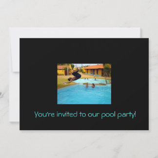 You're invited to our pool party! invitation