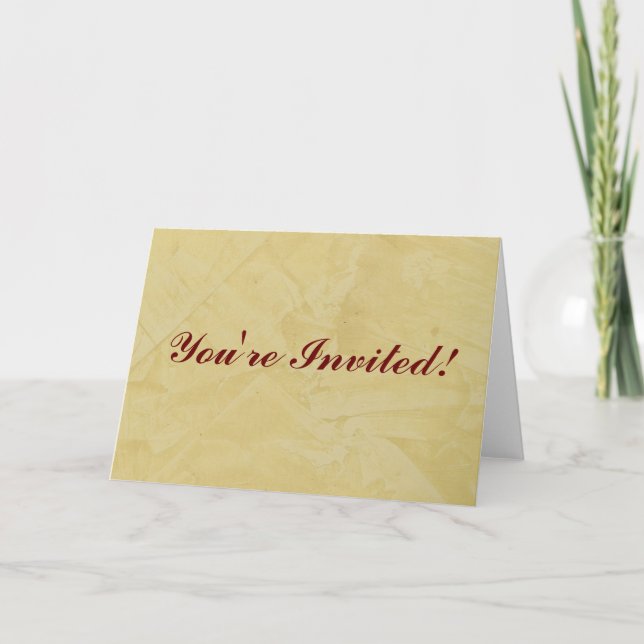 You're Invited! Tuscan Sun Invitation (Front)