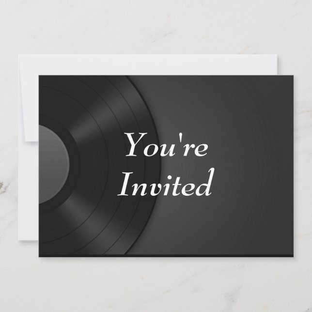You're Invited - Vinyl Invitation (Front)