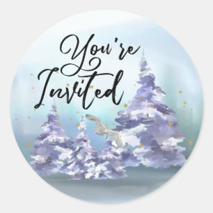 You're Invited Woodlands Envelope Seals
