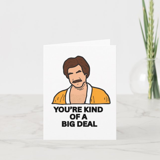 You're Kind of a Big Deal Thank You Card (Front)
