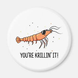 You're Krillin It Funny Krill Pun Magnet