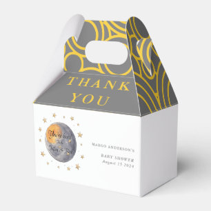 You're loved To the Moon Stars Baby Shower Favour Box