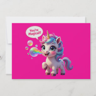 You're Magical! Unicorn Invitation